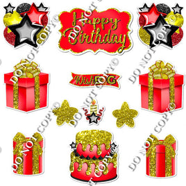 12 pc Quick Sets #2 - Red & Yellow Flair-hbd0341