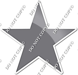 Flat - Grey Star - Style 1