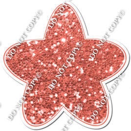 Rounded Sparkle Coral Star