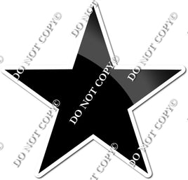 Flat - Black Star - Style 1