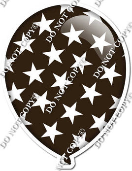 Flat Chocolate with Star Pattern Balloon