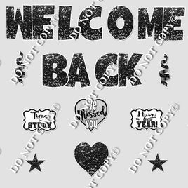 14 pc Black Swift Welcome Back Theme0558
