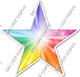 Rainbow Burst Star