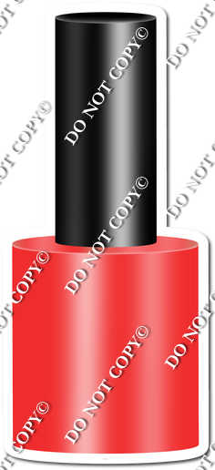 Flat Red Nail Polish w/ Variant