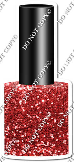 Sparkle Red Nail Polish w/ Variant