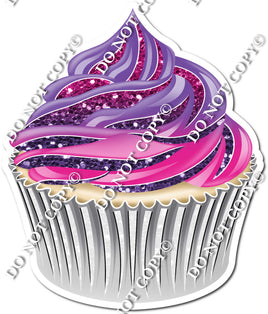 Vanilla Cupcake - Purple & Hot Pink Ombre w/ Variants