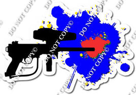 Blue Splatter - Paintball Gun w/ Variants