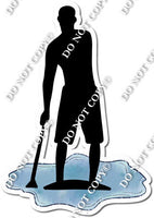 Paddle Boarding Man Silhouette w/ Variants