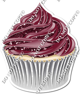 Vanilla Cupcake - Burgundy w/ Variants