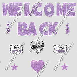 14 pc Lavender Swift Welcome Back Theme0566