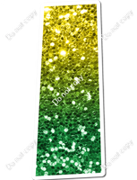 LG 18" Individuals - Yellow / Green Ombre Sparkle