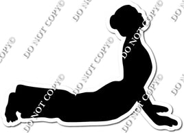 Cobra Yoga Pose - Girl Silhouette w/ Variants