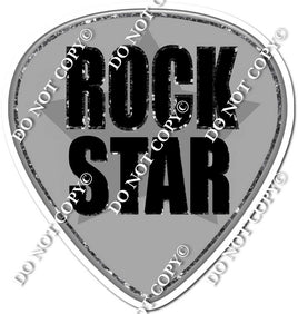 Band - Grey Rock Star Guitar Pick w/ Variants
