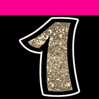 Sparkle - 12" BB 41 pc Number Sets