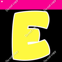 Flat - 23.5" BBT 69 pc Alphabet Sets