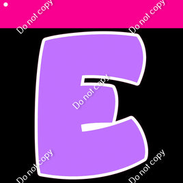 Flat - 12" BBT 86 pc Alphabet Sets