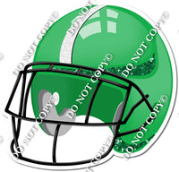 Football Helmet - Green