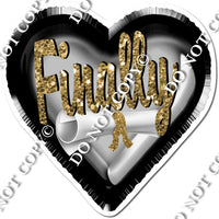 Finally - Graduation Foil Hearts