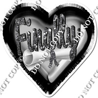 Finally - Graduation Foil Hearts