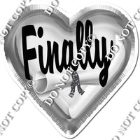 Finally - Graduation Foil Hearts
