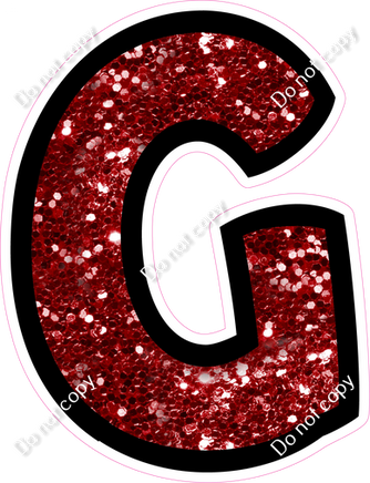 BB 12" Individuals - Crimson Sparkle G