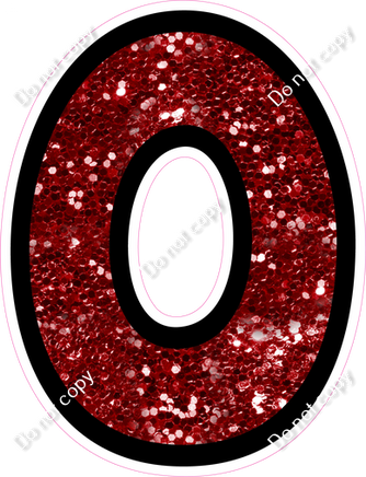 BB 12" Individuals - Crimson Sparkle O