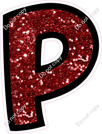 BB 12" Individuals - Crimson Sparkle P