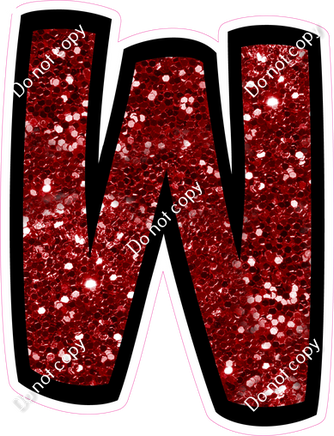 BB 12" Individuals - Crimson Sparkle W