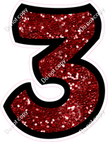 BB 12" Individuals - Crimson Sparkle 3
