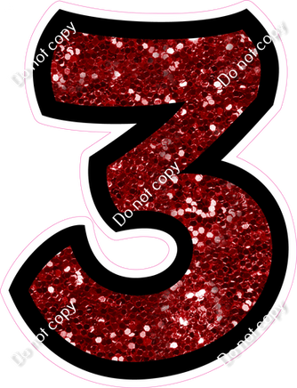 BB 12" Individuals - Crimson Sparkle 3