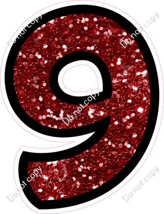 BB 12" Individuals - Crimson Sparkle 9