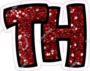 BB 12" Individuals - Crimson Sparkle TH