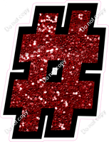 BB 12" Individuals - Crimson Sparkle #