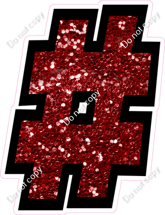 BB 12" Individuals - Crimson Sparkle #
