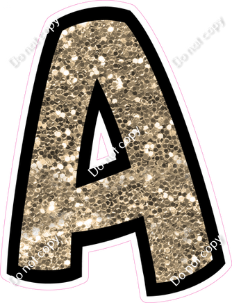 BB 12" Individuals - Khaki Sparkle A