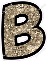 BB 12" Individuals - Khaki Sparkle B