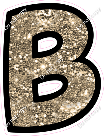 BB 12" Individuals - Khaki Sparkle B