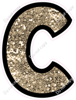BB 12" Individuals - Khaki Sparkle C