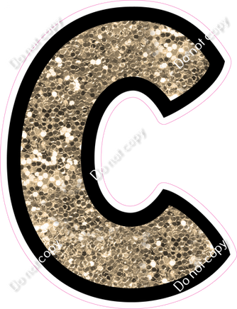 BB 12" Individuals - Khaki Sparkle C