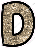 BB 12" Individuals - Khaki Sparkle D