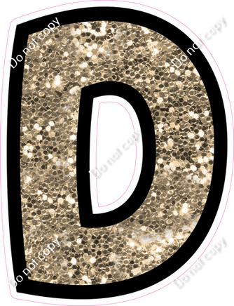BB 12" Individuals - Khaki Sparkle D