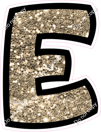 BB 12" Individuals - Khaki Sparkle E