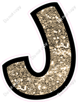 BB 12" Individuals - Khaki Sparkle J