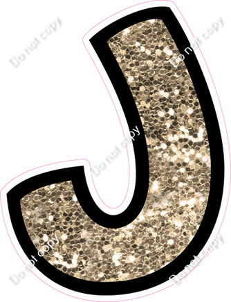 BB 12" Individuals - Khaki Sparkle J