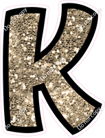 BB 12" Individuals - Khaki Sparkle K