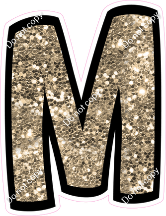BB 12" Individuals - Khaki Sparkle M