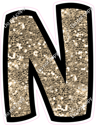 BB 12" Individuals - Khaki Sparkle N