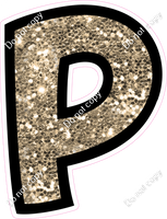 BB 12" Individuals - Khaki Sparkle P