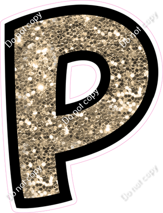 BB 12" Individuals - Khaki Sparkle P