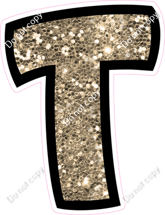 BB 12" Individuals - Khaki Sparkle T